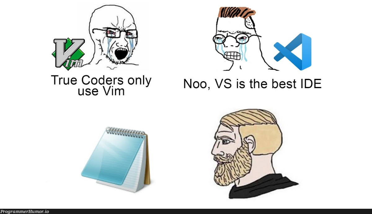 🥱 | code-memes, coder-memes, vim-memes | ProgrammerHumor.io