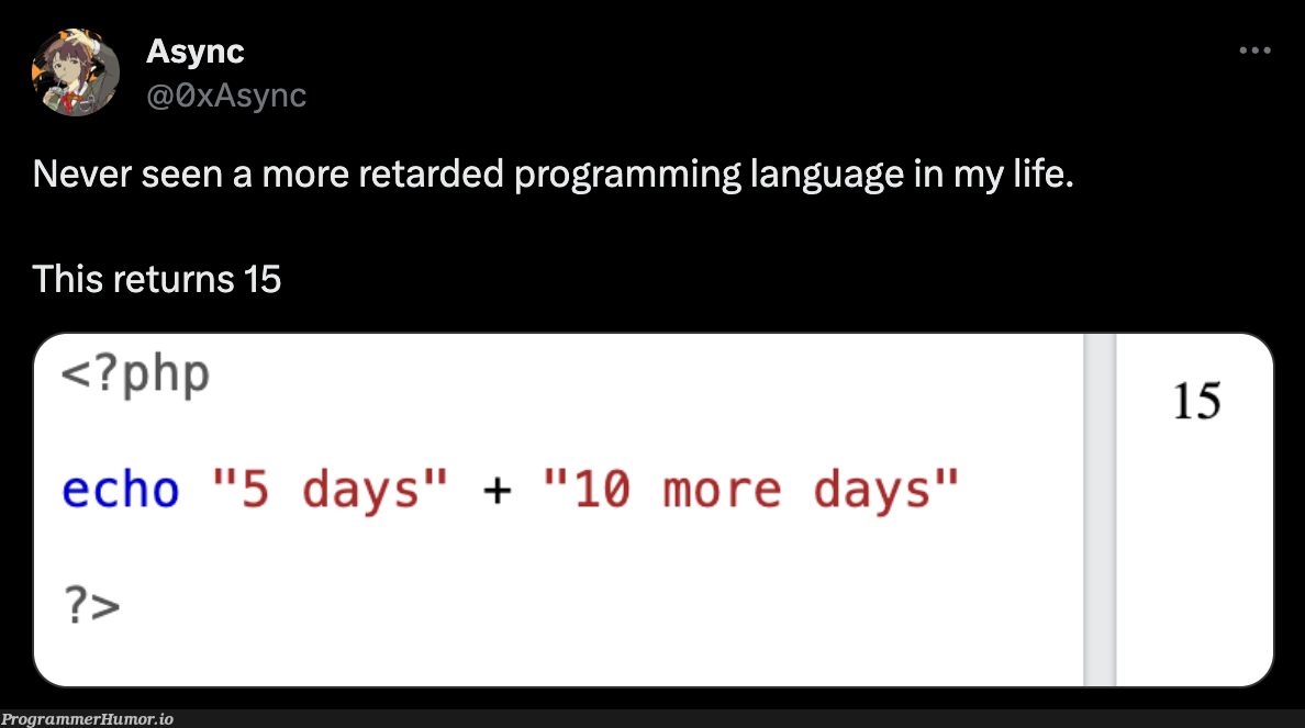 stopMakingFunOfPHP | programming-memes, php-memes, program-memes, language-memes, programming language-memes | ProgrammerHumor.io