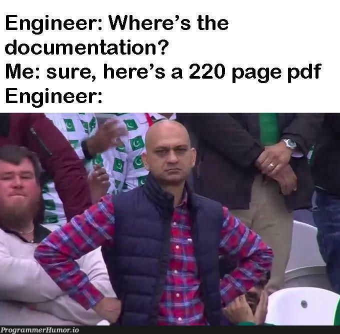 straightRawDoggingPdfDocumentation | engineer-memes, pdf-memes, documentation-memes | ProgrammerHumor.io