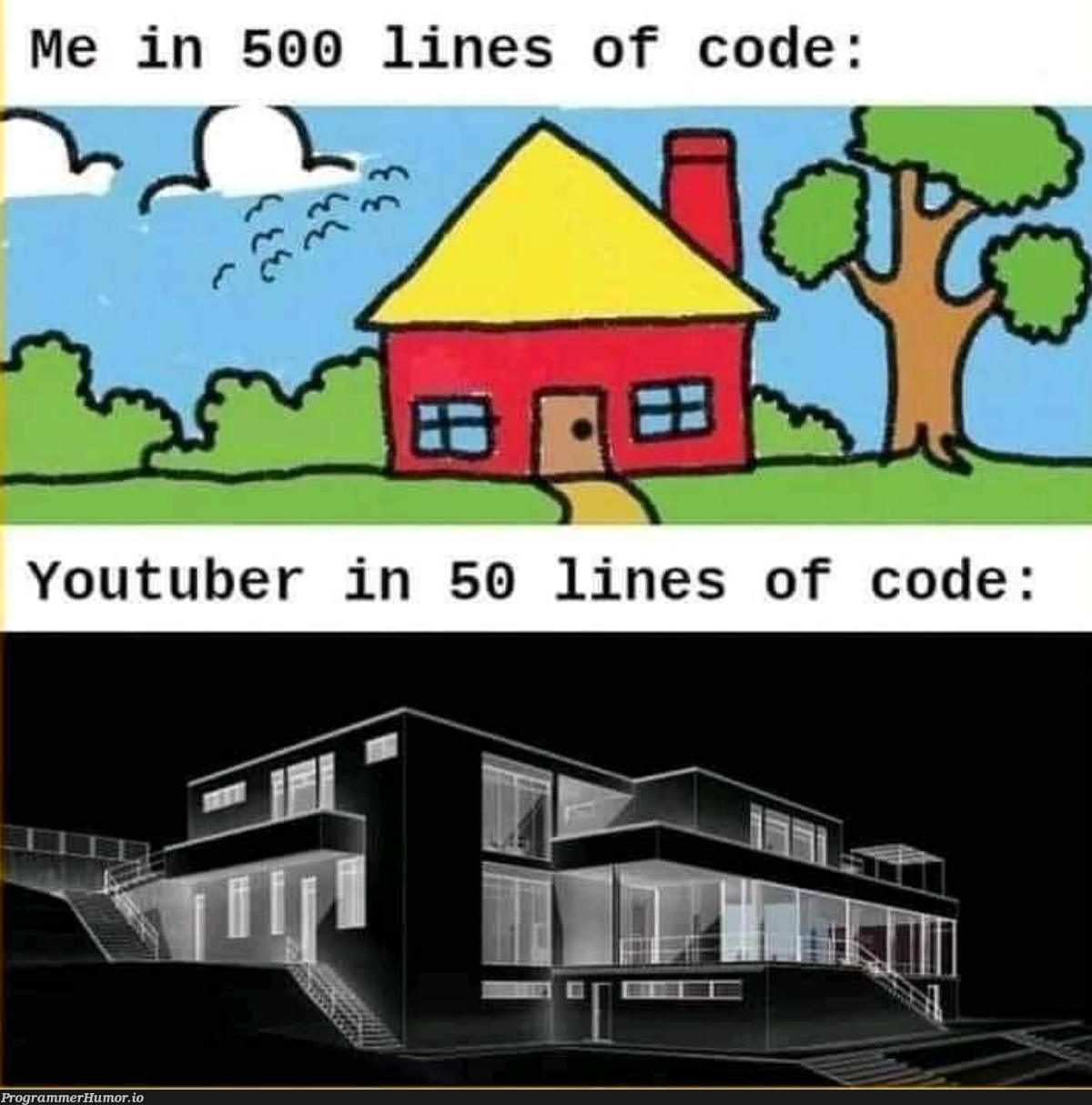 Programming YouTubers should be called the oracle because they have all the answers | programming-memes, code-memes, program-memes, lines of code-memes, oracle-memes, youtube-memes | ProgrammerHumor.io