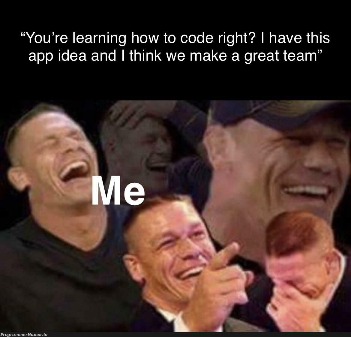 No, I do not want to do free labor for you | code-memes, idea-memes, ide-memes | ProgrammerHumor.io