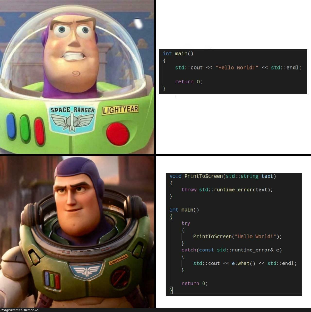 The equivalent of writing an essay in programming | programming-memes, program-memes, catch-memes, string-memes, error-memes, space-memes, runtime-memes | ProgrammerHumor.io