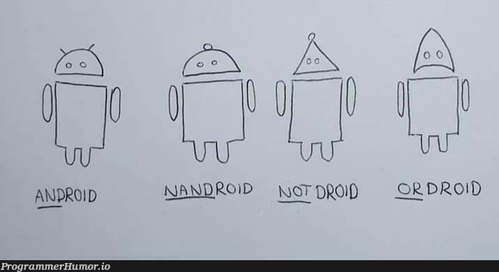 longAgoTheFourDroidsLivedInHarmony | ProgrammerHumor.io