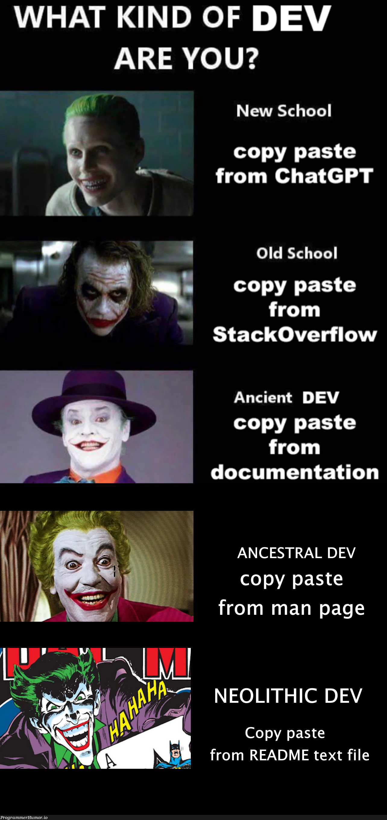 whatKindOfDevTwoPointOh | stackoverflow-memes, stack-memes, overflow-memes, documentation-memes | ProgrammerHumor.io