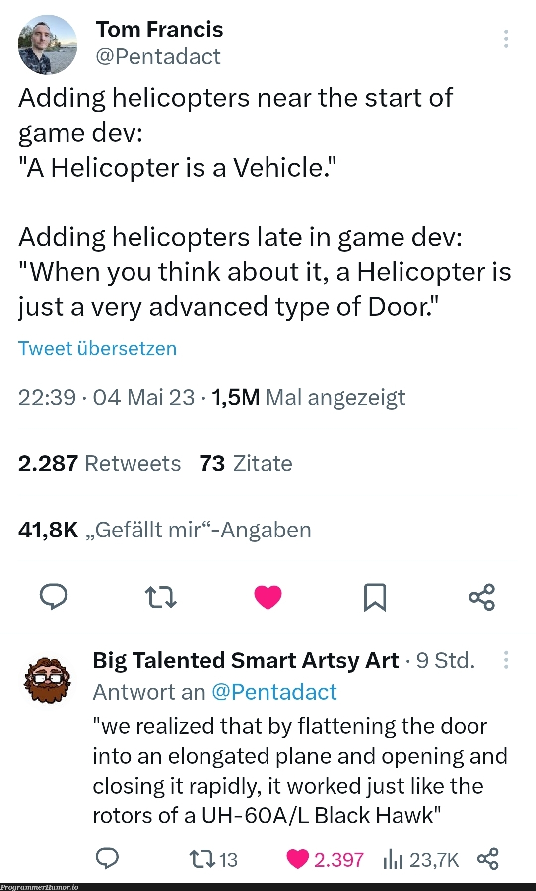 Helicopter Helicopter | api-memes, IT-memes, retweet-memes | ProgrammerHumor.io
