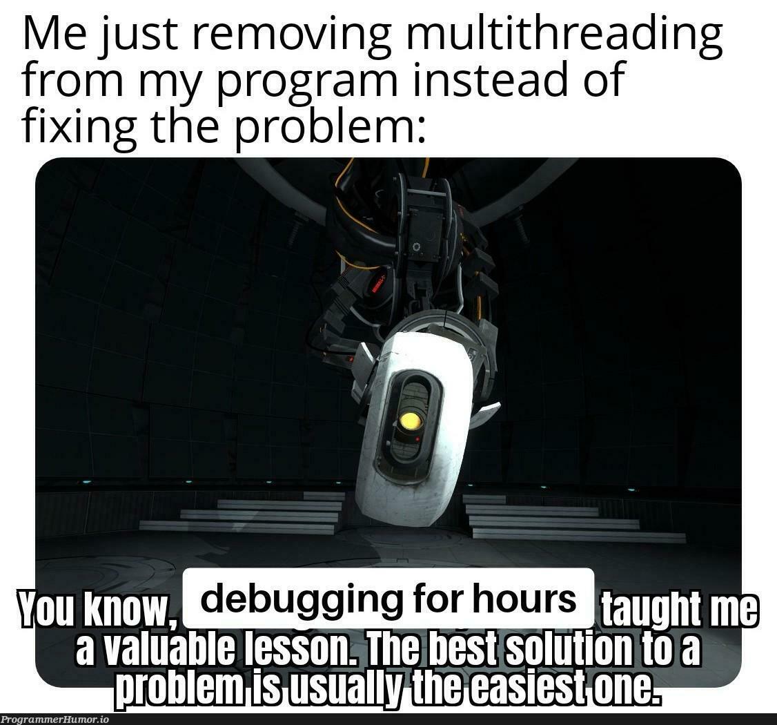 importPortalReference | program-memes, debugging-memes, bug-memes, threading-memes, multithreading-memes, debug-memes, fix-memes | ProgrammerHumor.io