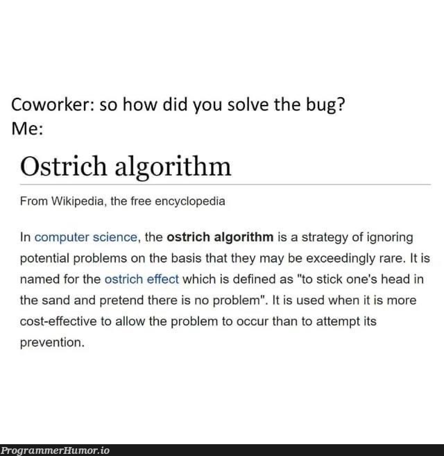 If it works, it works | computer-memes, computer science-memes, bug-memes, algorithm-memes, IT-memes | ProgrammerHumor.io