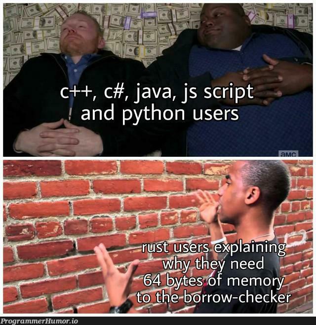 rUsting | java-memes, python-memes, js-memes, rust-memes | ProgrammerHumor.io