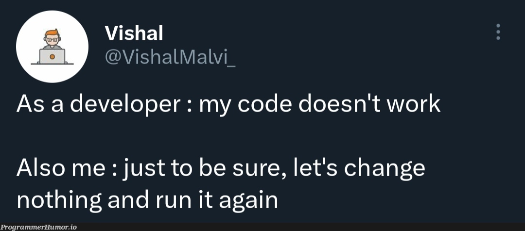 Just to be sure | developer-memes, code-memes, IT-memes | ProgrammerHumor.io