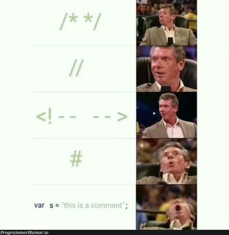 newWayToComment | comment-memes | ProgrammerHumor.io