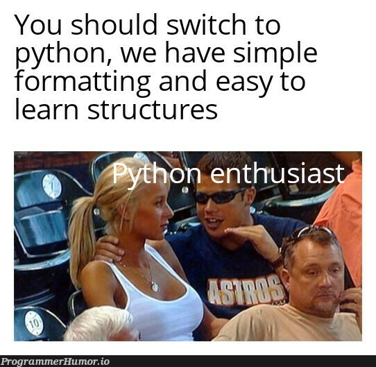 Have you heard about how easy python is? | python-memes | ProgrammerHumor.io