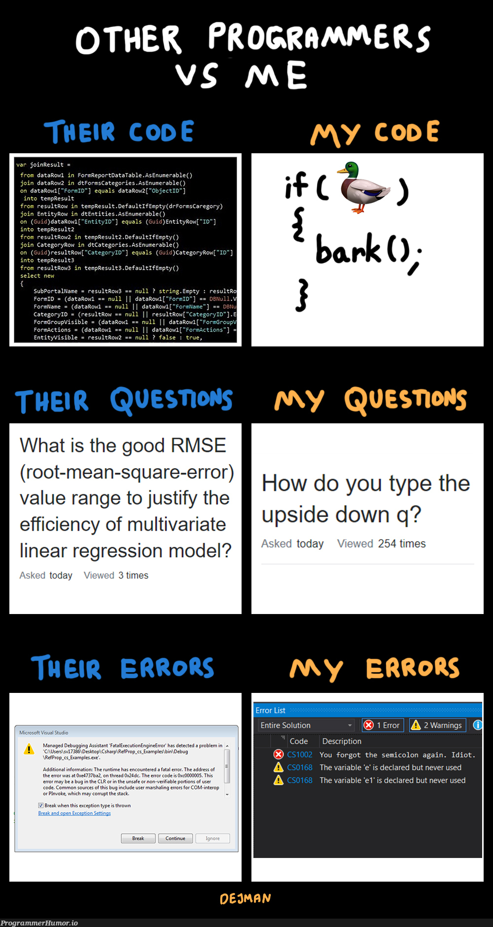 [OC] What the hell is a stack overflow anyway? | programmer-memes, code-memes, stack-memes, stack overflow-memes, program-memes, errors-memes, data-memes, list-memes, forms-memes, error-memes, overflow-memes, ide-memes, semicolon-memes | ProgrammerHumor.io