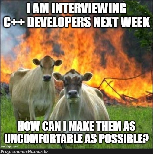 strikeTheFearOfGodIntoThemShowNoMercyMakeThemSuffer | developer-memes, c++-memes, ios-memes, interview-memes | ProgrammerHumor.io