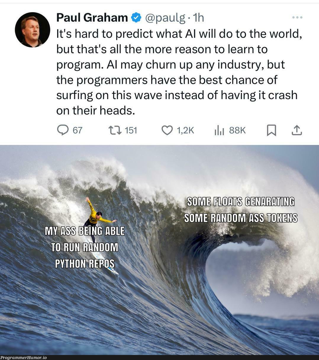 aiHypeWave | programmer-memes, program-memes, try-memes, IT-memes, crash-memes | ProgrammerHumor.io