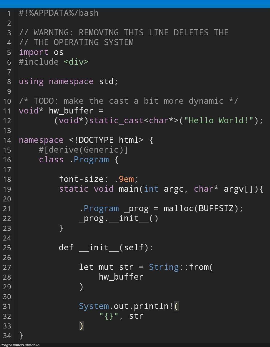 Help! why does my JS script print "[object Object]" instead of "Hello World!"? | html-memes, program-memes, loc-memes, data-memes, string-memes, bash-memes, class-memes, object-memes, warning-memes, js-memes, ML-memes, div-memes, space-memes, operating system-memes | ProgrammerHumor.io