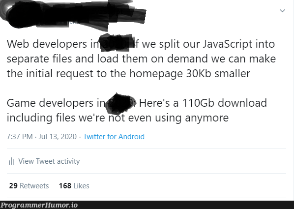 butWemightSellitAsDLCLaterthough | developer-memes, javascript-memes, web developer-memes, java-memes, web-memes, android-memes, twitter-memes | ProgrammerHumor.io