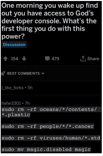 godsDeveloperConsole | developer-memes, virus-memes, sudo-memes, console-memes, comment-memes, rm -rf-memes | ProgrammerHumor.io