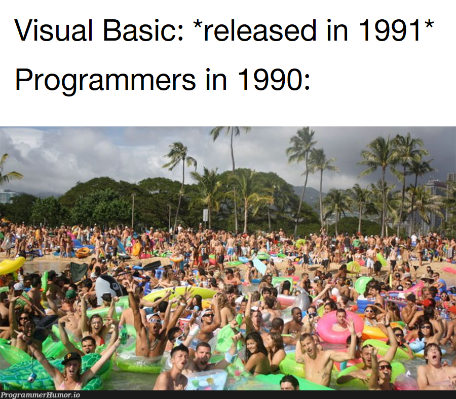 Respect to those who've dealt with VB | programmer-memes, program-memes, release-memes | ProgrammerHumor.io