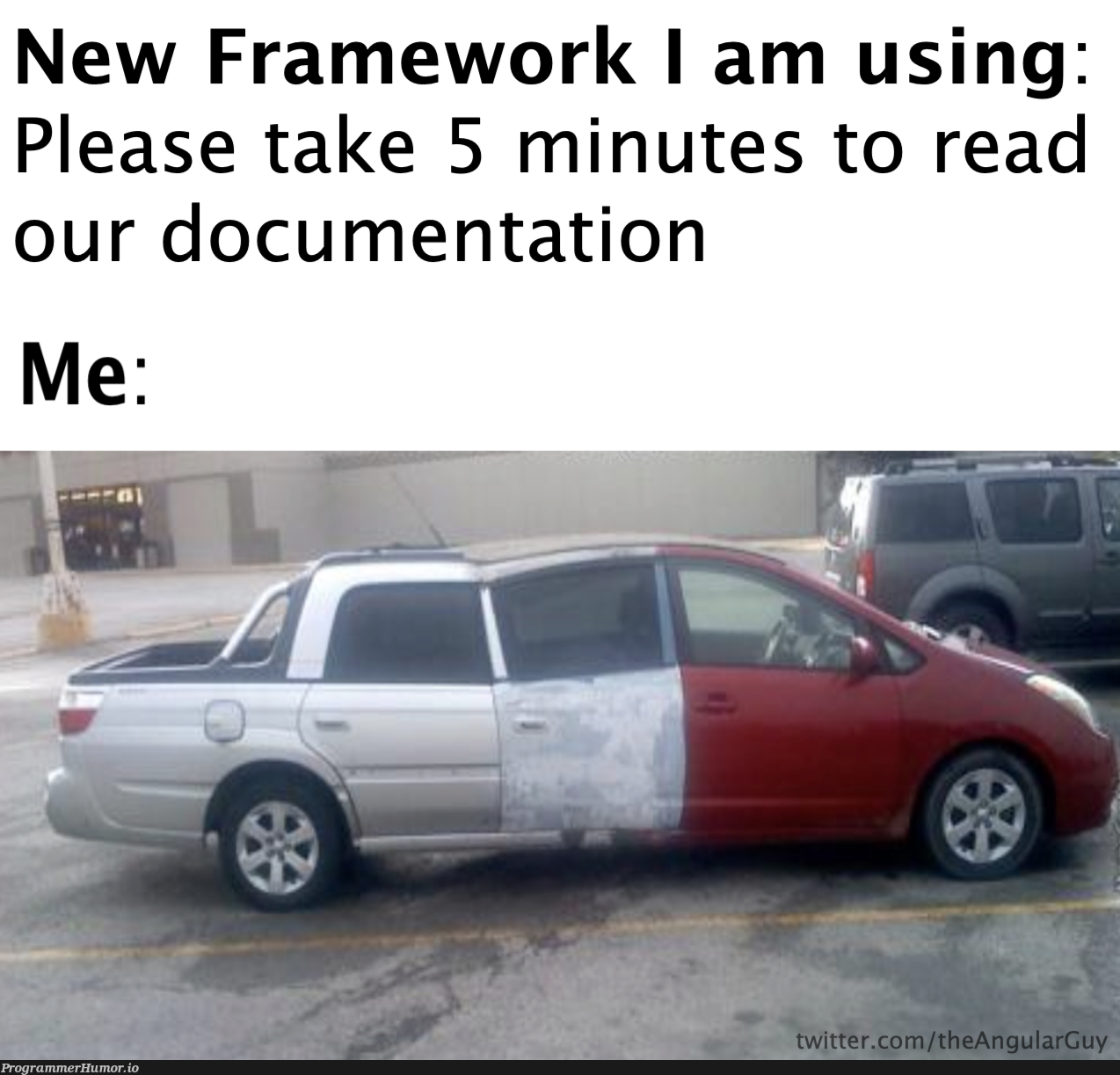 Let me do my thing | documentation-memes, framework-memes | ProgrammerHumor.io