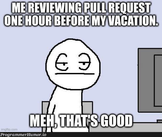 iNeedVacation | ProgrammerHumor.io