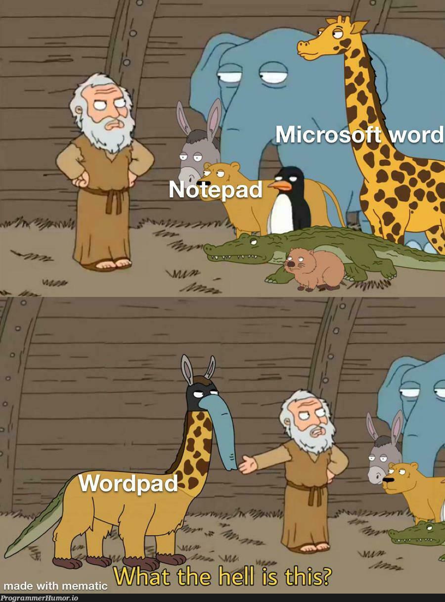 Wordpad is underrated | ProgrammerHumor.io