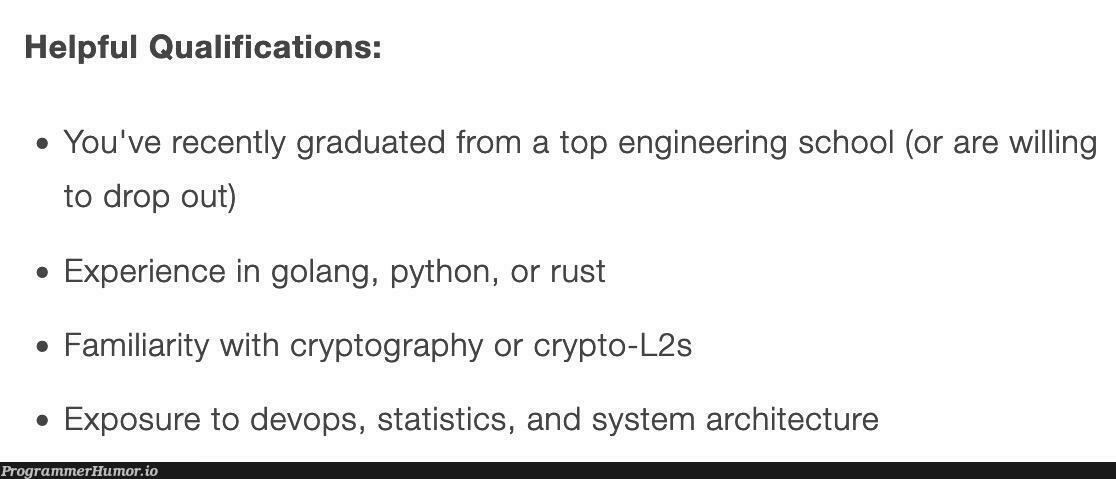 whatIsThisQualification | python-memes, engineer-memes, engineering-memes, crypto-memes, cryptography-memes, devops-memes, cs-memes, rust-memes, graph-memes | ProgrammerHumor.io