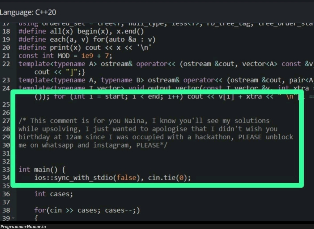 atleastHeWriteComments | c++-memes, loc-memes, lock-memes, ios-memes, stream-memes, comment-memes | ProgrammerHumor.io