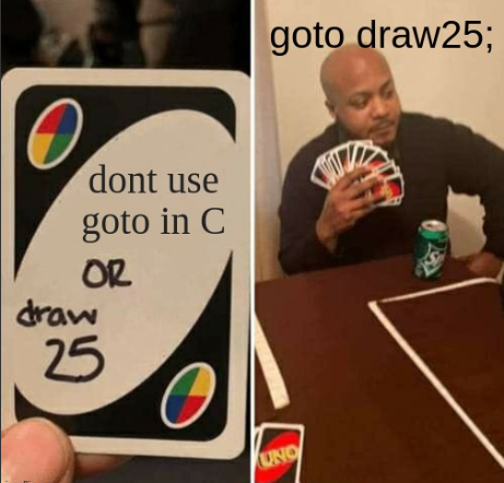 gotoUpvote | c-memes | ProgrammerHumor.io