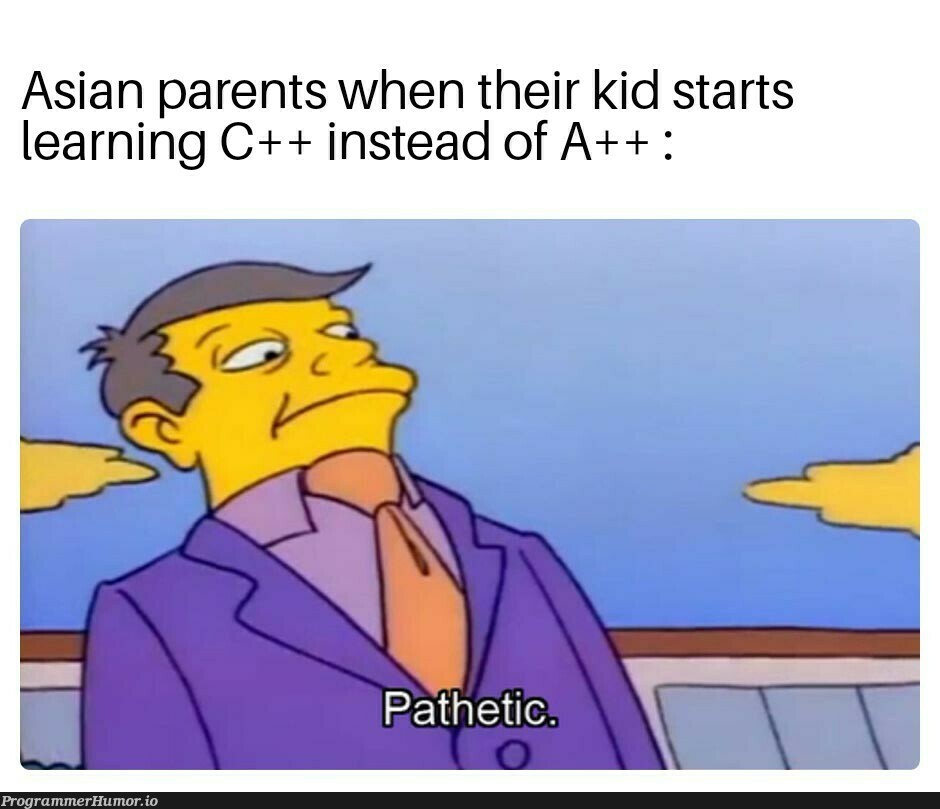 Pathetic. | c++-memes | ProgrammerHumor.io