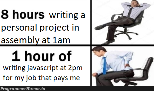 madeThisOnMyBreak | javascript-memes, java-memes, assembly-memes | ProgrammerHumor.io