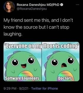 developersSmileWhileCoding | coding-memes, developer-memes, software-memes | ProgrammerHumor.io