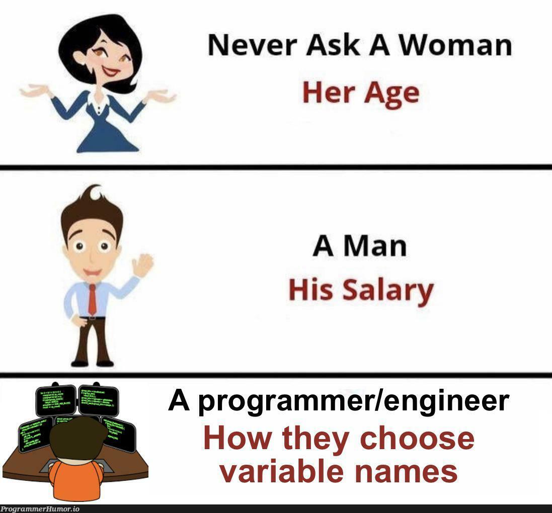 x, y, z, i, j, or k; take it or leave it | programmer-memes, engineer-memes, program-memes, IT-memes, variable name-memes | ProgrammerHumor.io