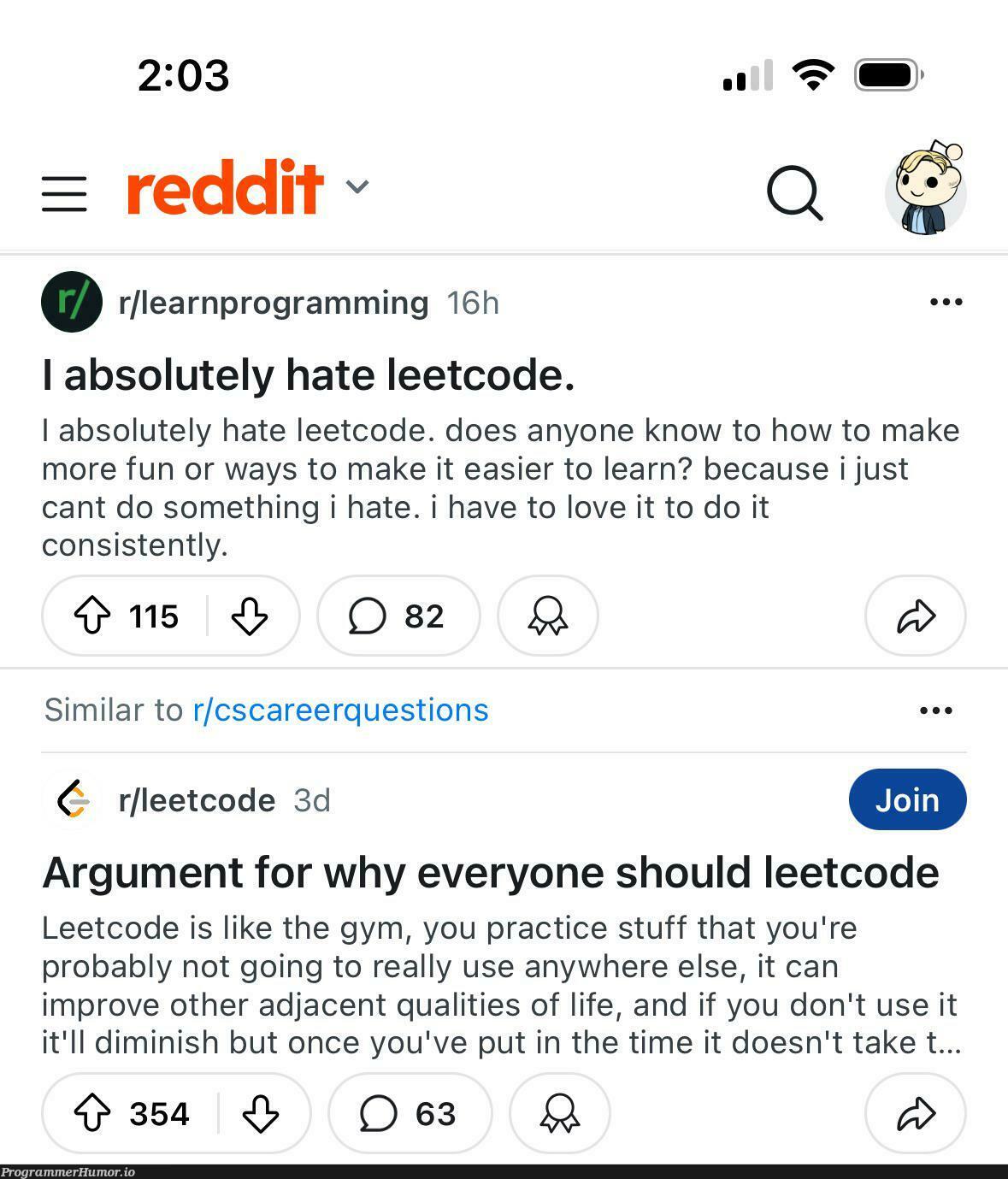 theDualityOfProgrammer | programming-memes, programmer-memes, code-memes, program-memes, reddit-memes, IT-memes, cs-memes | ProgrammerHumor.io