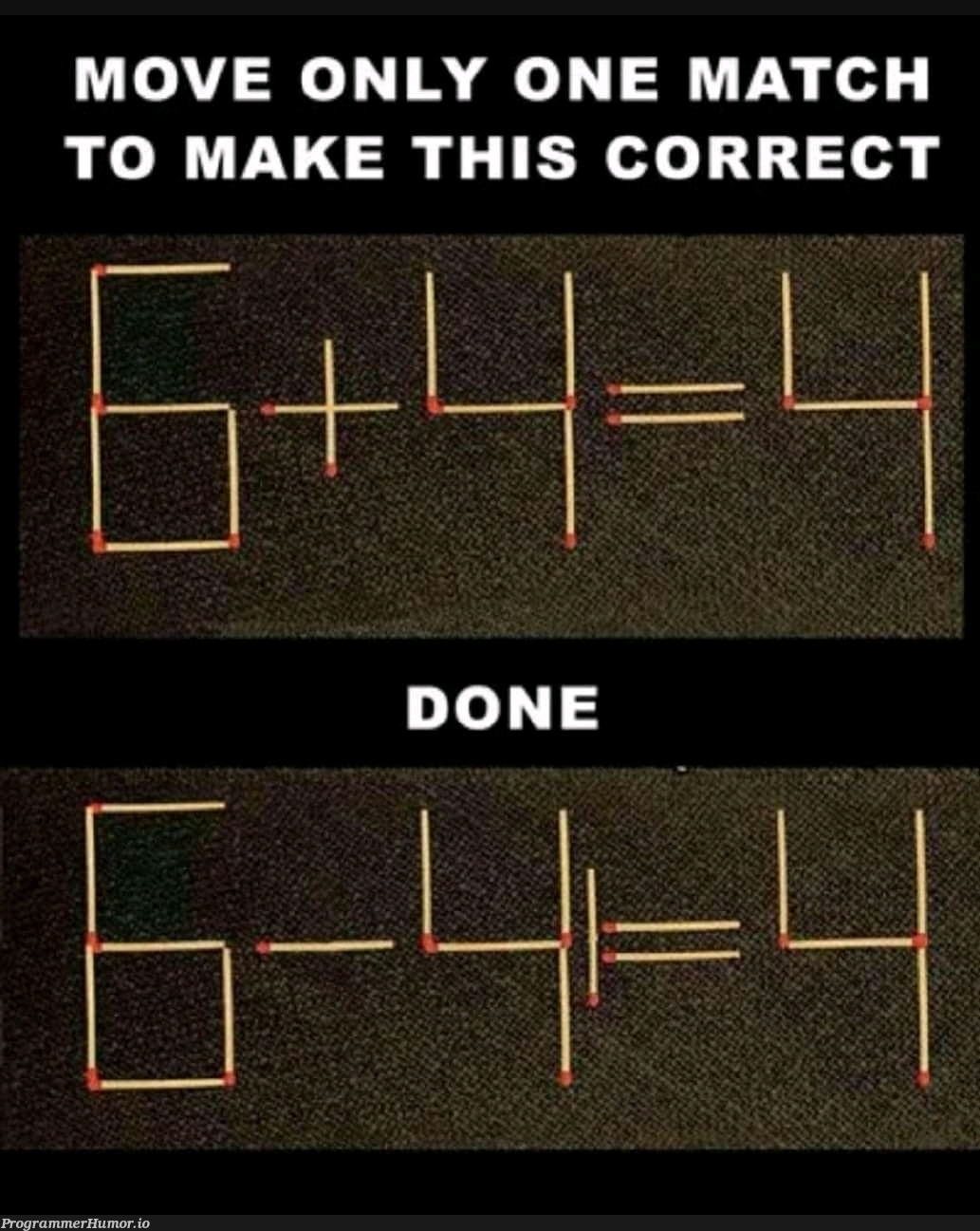 move only one | ProgrammerHumor.io