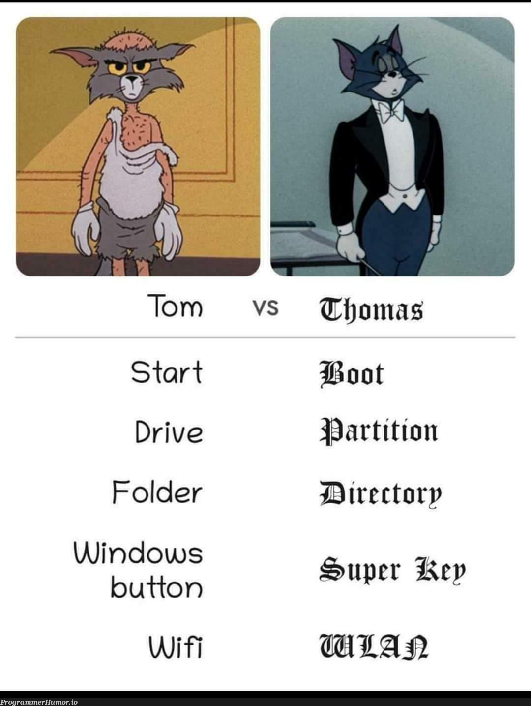 tomVsThomas | windows-memes, wifi-memes | ProgrammerHumor.io