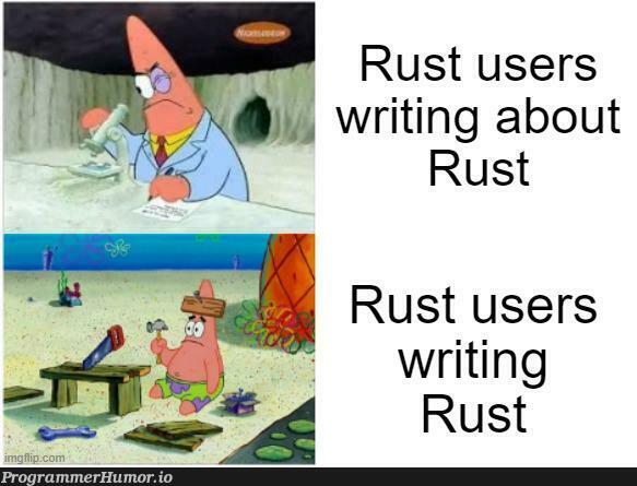 downInTheComments | comment-memes, rust-memes | ProgrammerHumor.io