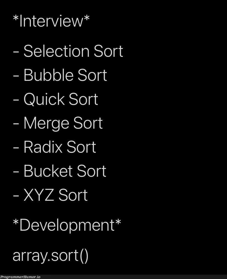 facts | development-memes, array-memes, interview-memes | ProgrammerHumor.io