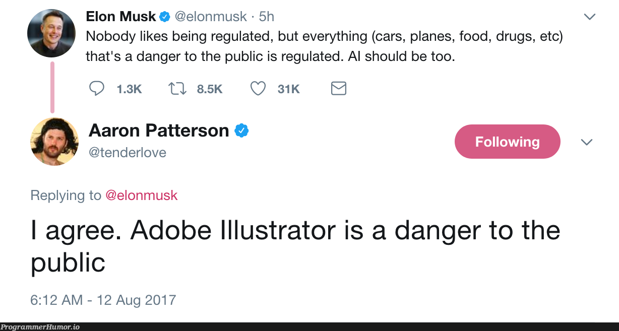 AI is dangerous | public-memes | ProgrammerHumor.io