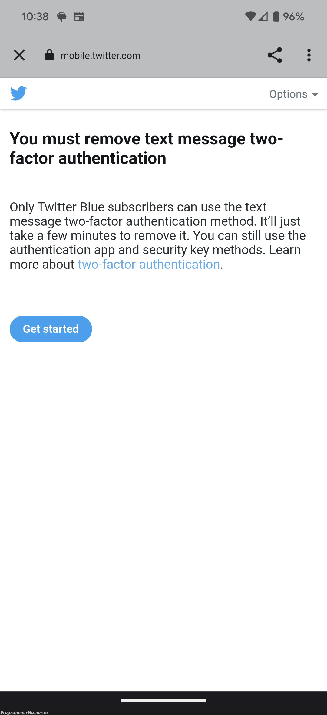 When you don't really have anything to offer your subscribers, so you cut back on the features of the free users instead | security-memes, authentication-memes, twitter-memes, feature-memes | ProgrammerHumor.io