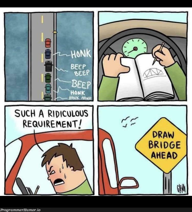 whyDevsWillMakeBadTruckDrivers | devs-memes | ProgrammerHumor.io