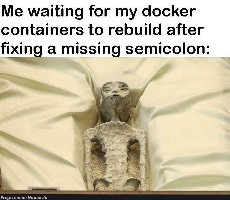 theDarkSideOfUsingTilt | docker-memes, fix-memes, ide-memes, semicolon-memes, container-memes | ProgrammerHumor.io