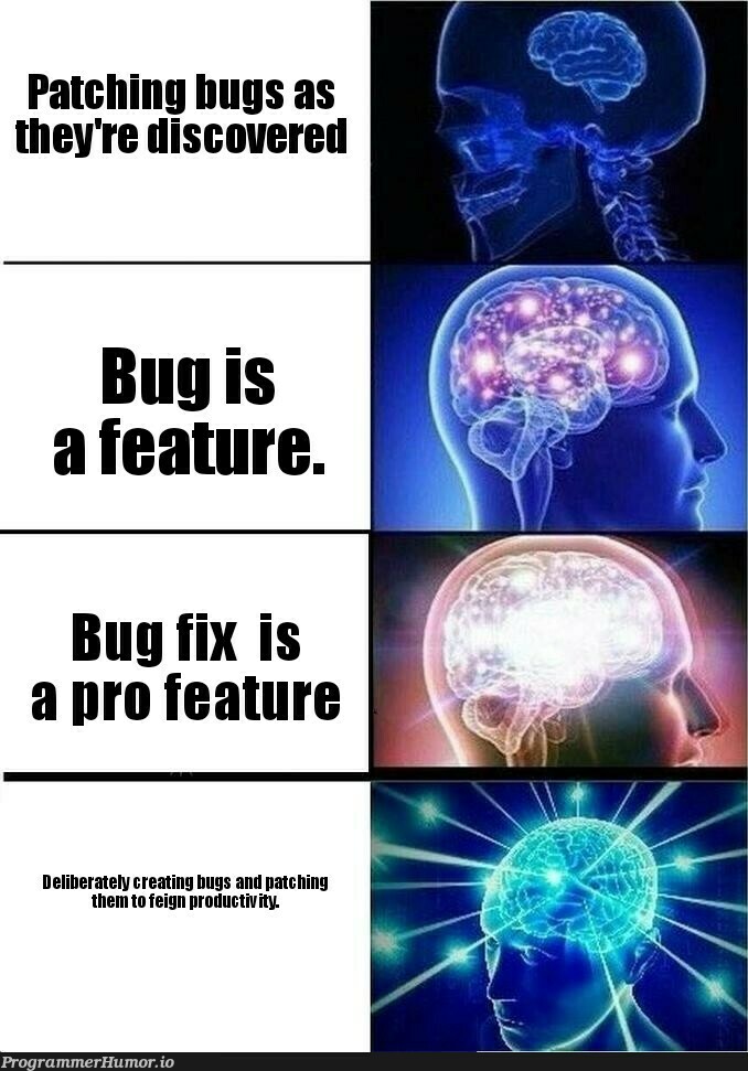 Bug fixing | bug-memes, fix-memes, bug fix-memes, feature-memes, product-memes | ProgrammerHumor.io