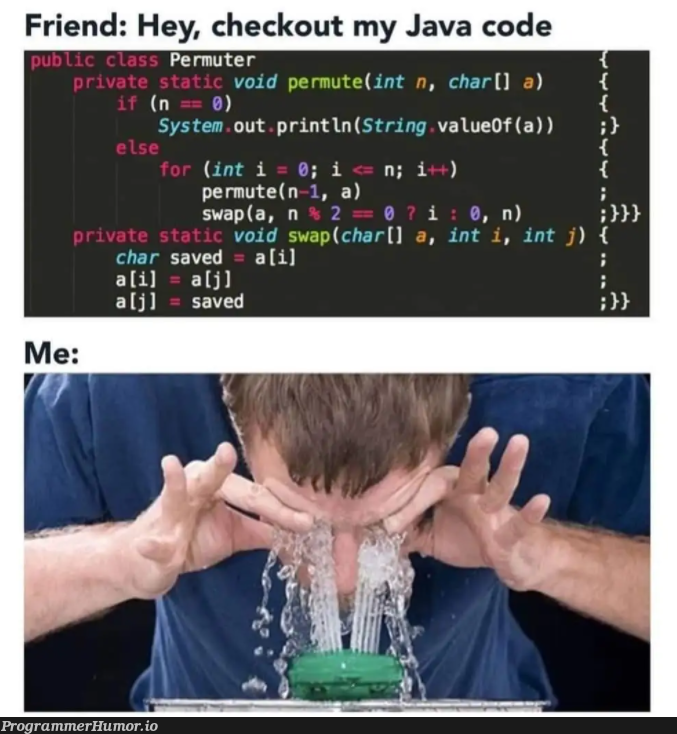 Please don't | code-memes, java-memes, string-memes | ProgrammerHumor.io