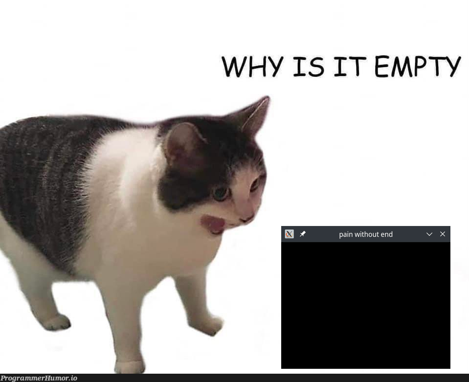 the graphics programming experience | programming-memes, program-memes, IT-memes, cs-memes, graph-memes | ProgrammerHumor.io