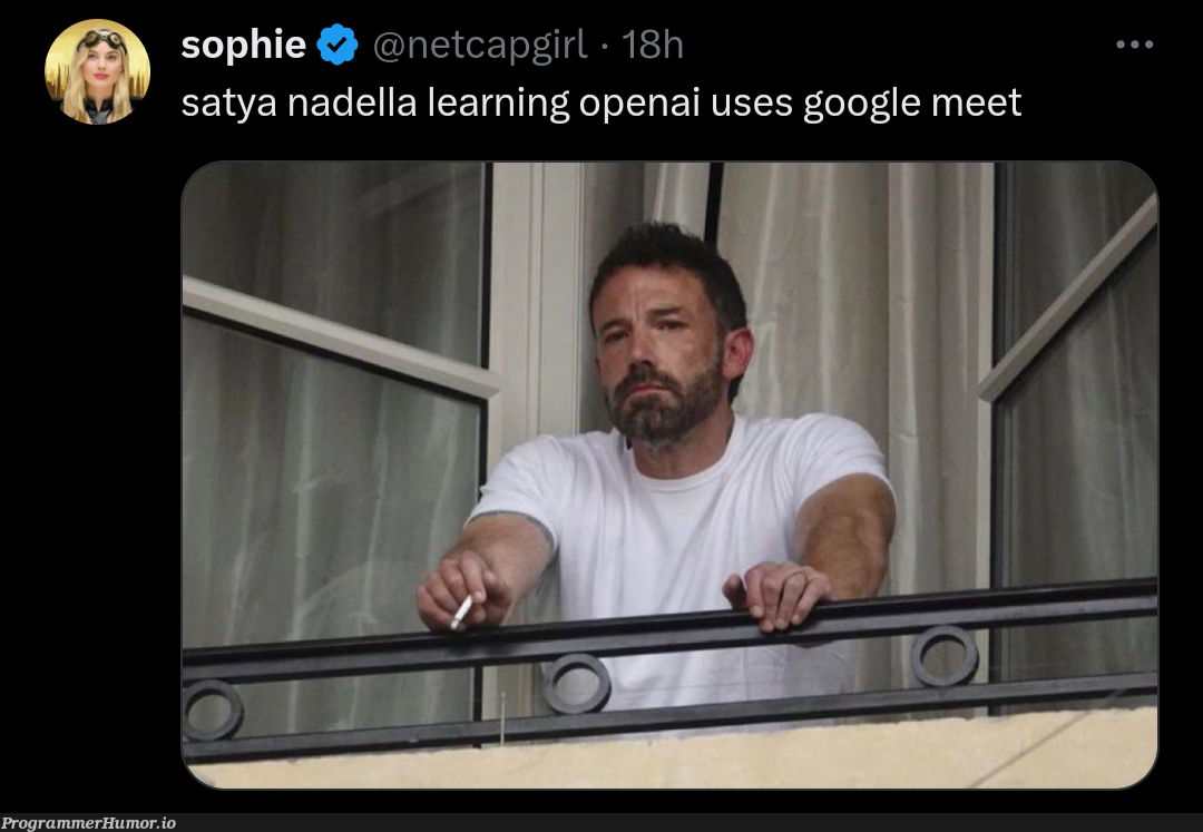 googleTeamsMicrosoftMeet | google-memes, microsoft-memes | ProgrammerHumor.io