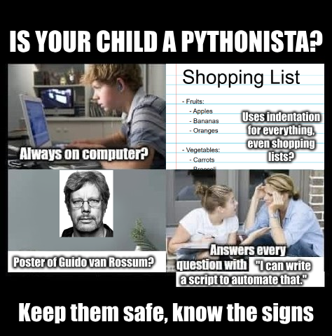 pyTheConcernIsReal | list-memes | ProgrammerHumor.io