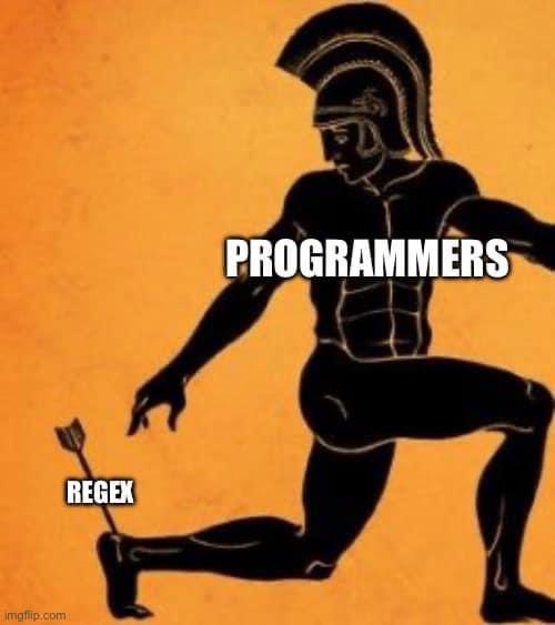 regexIsMyWeakness | regex-memes | ProgrammerHumor.io