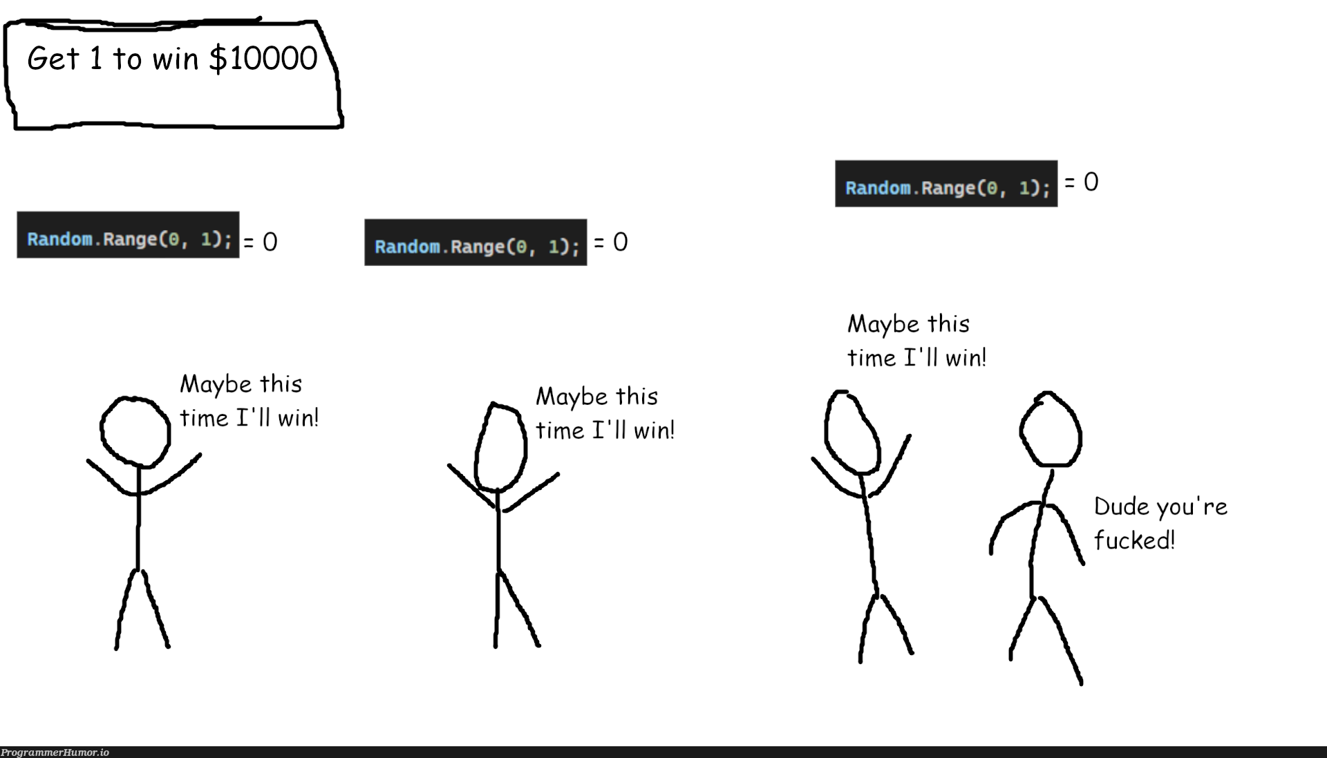 theHouseAlwaysWins | ProgrammerHumor.io