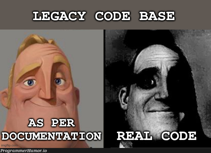 looksLikeDocumentationHasSomeCatchingUpToDo | code-memes, catch-memes, documentation-memes | ProgrammerHumor.io