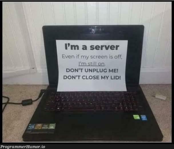 anotherlaptopserverproblem | server-memes, laptop-memes | ProgrammerHumor.io